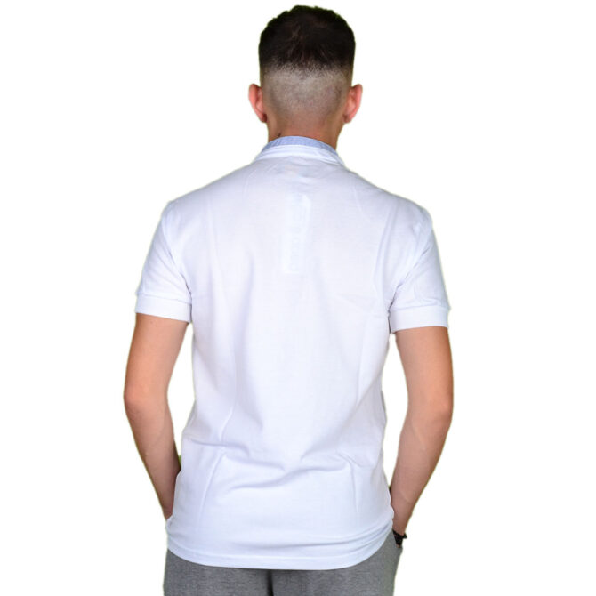 ΑΝΔΡΙΚΟ ΒΑΜΒΑΚΕΡΟ T-SHIRT ΜΕ ΜΑΟ ΓΙΑΚΑ PACO BASIC ΑΣΠΡΟ 2331832