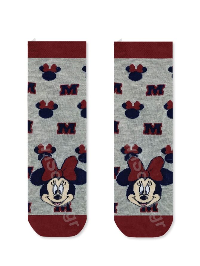 DISNEY Βαμβακερή Παιδική Κάλτσα με Σχέδια Minnie Mouse