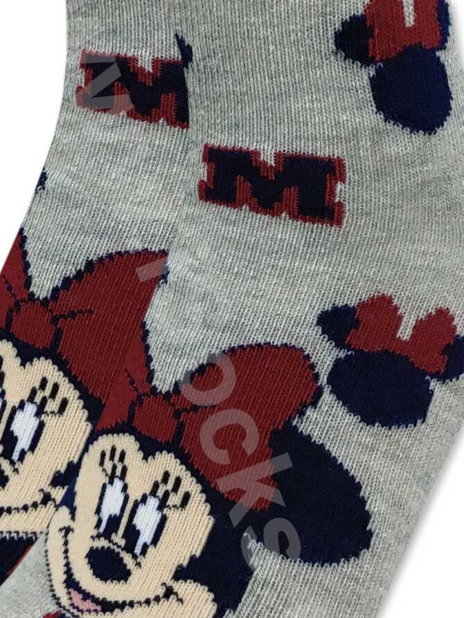 DISNEY Βαμβακερή Παιδική Κάλτσα με Σχέδια Minnie Mouse - Image 3