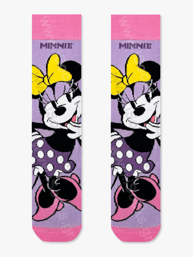 DISNEY Βαμβακερή Κάλτσα με Σχέδια Minnie Mouse