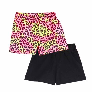 ΣΕΤ 2 ΤΕΜΑΧΙΩΝ ΒΑΜΒΑΚΕΡΑ ΣΟΡΤΣ ΓΙΑ ΚΟΡΙΤΣΙ JOYCE BASIC SHORTS ΜΑΥΡΟ 2411407