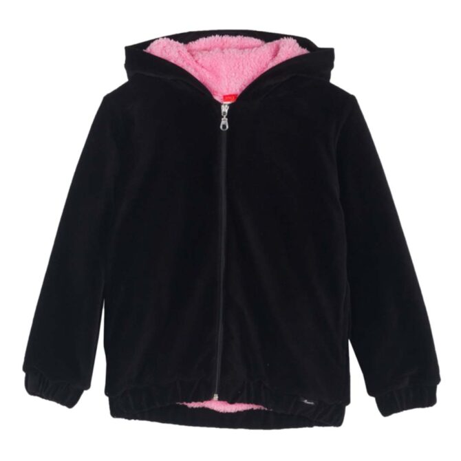 ΚΟΡΙΤΣΙΣΤΙΚΗ ΓΟΥΝΙΝΗ ΖΑΚΕΤΑ ΜΕ ΚΟΥΚΟΥΛΑ JOYCE AURORA FUR JACKET ΜΑΥΡΟ 2463203