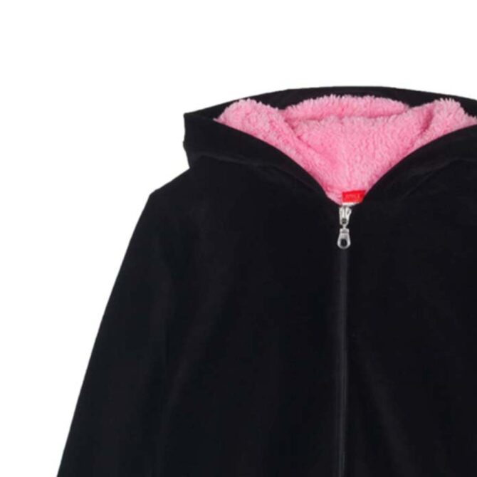 ΚΟΡΙΤΣΙΣΤΙΚΗ ΓΟΥΝΙΝΗ ΖΑΚΕΤΑ ΜΕ ΚΟΥΚΟΥΛΑ JOYCE AURORA FUR JACKET ΜΑΥΡΟ 2463203