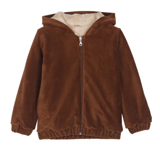 ΚΟΡΙΤΣΙΣΤΙΚΗ ΓΟΥΝΙΝΗ ΖΑΚΕΤΑ ΜΕ ΚΟΥΚΟΥΛΑ JOYCE AURORA FUR JACKET ΚΑΦΕ 2463203