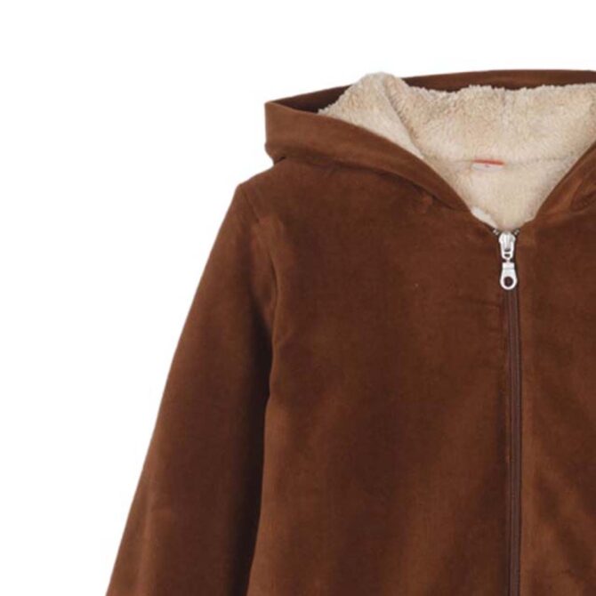 ΚΟΡΙΤΣΙΣΤΙΚΗ ΓΟΥΝΙΝΗ ΖΑΚΕΤΑ ΜΕ ΚΟΥΚΟΥΛΑ JOYCE AURORA FUR JACKET ΚΑΦΕ 2463203