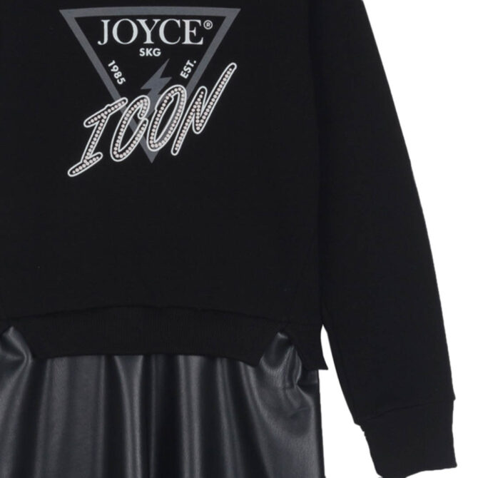 ΒΑΜΒΑΚΕΡΟ ΦΟΡΕΜΑ ΜΕ ΧΝΟΥΔΙ JOYCE ICON ΜΑΥΡΟ 2463605