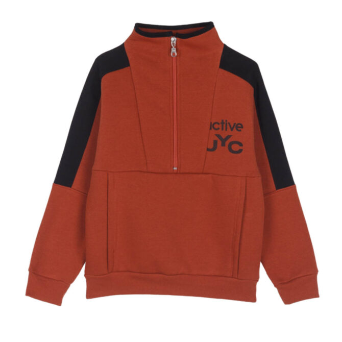 ΒΑΜΒΑΚΕΡΟ ΣΕΤ ΦΟΡΜΕΣ ΜΕ ΧΝΟΥΔΙ ΓΙΑ ΑΓΟΡΙ JOYCE HALF-ZIP ACTIVE ΠΟΡΤΟΚΑΛΙ 2464135