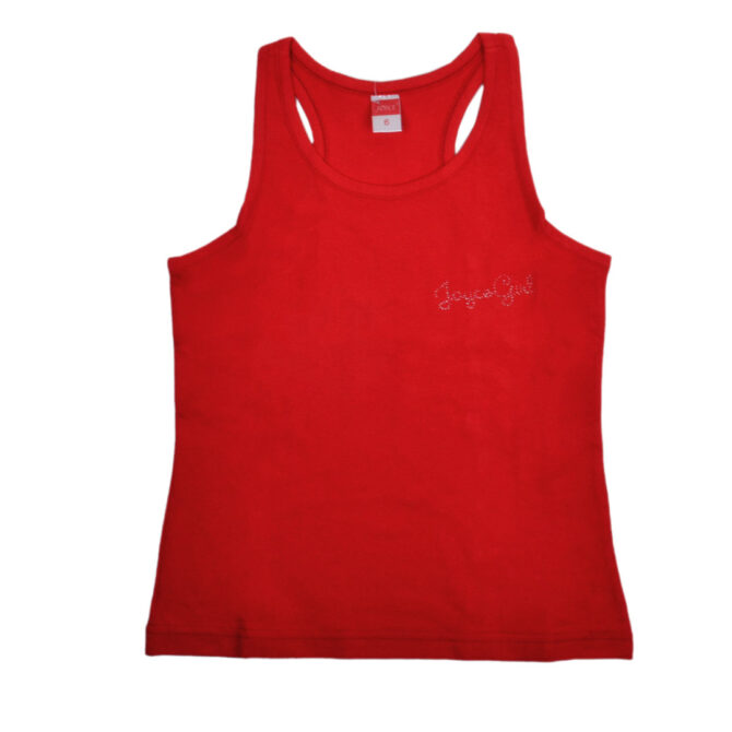 ΒΑΜΒΑΚΕΡΟ ΑΜΑΝΙΚΟ ΜΠΛΟΥΖΑΚΙ ΓΙΑ ΚΟΡΙΤΣΙ JOYCE TANK CAPRI ΚΟΚΚΙΝΟ 3021