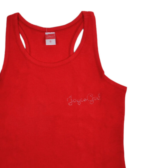 ΒΑΜΒΑΚΕΡΟ ΑΜΑΝΙΚΟ ΜΠΛΟΥΖΑΚΙ ΓΙΑ ΚΟΡΙΤΣΙ JOYCE TANK CAPRI ΚΟΚΚΙΝΟ 3021