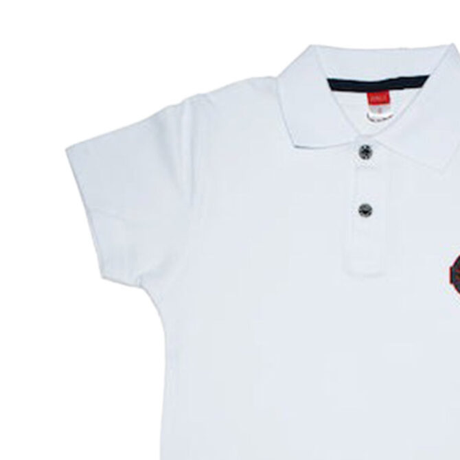 ΒΑΜΒΑΚΕΡΟ ΠΙΚΕ ΚΟΝΤΟΜΑΝΙΚΟ T-SHIRT JOYCE INDUSTRIES POLO ΑΣΠΡΟ 8303
