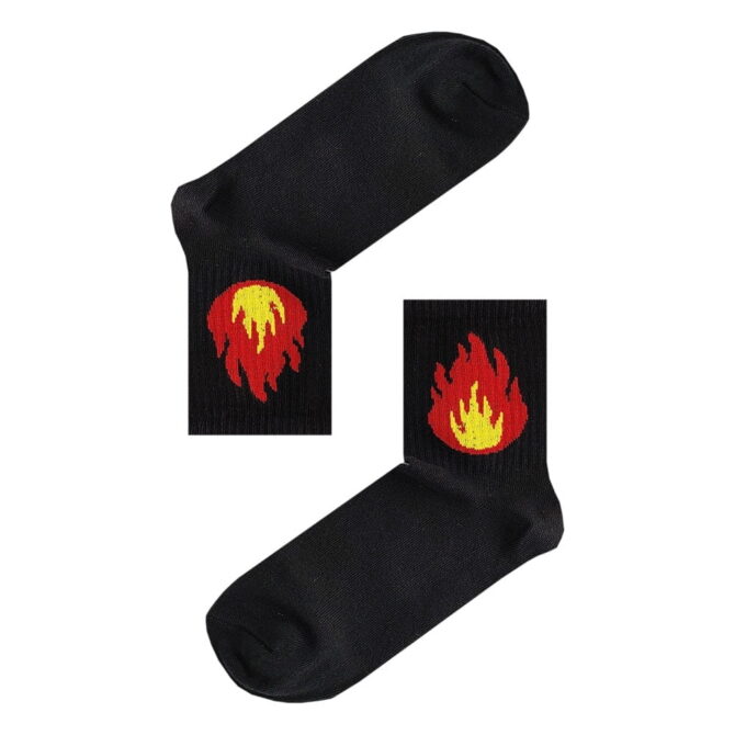 Κάλτσα Βαμβακερή με Σχέδια Fire FANCY SOCKS