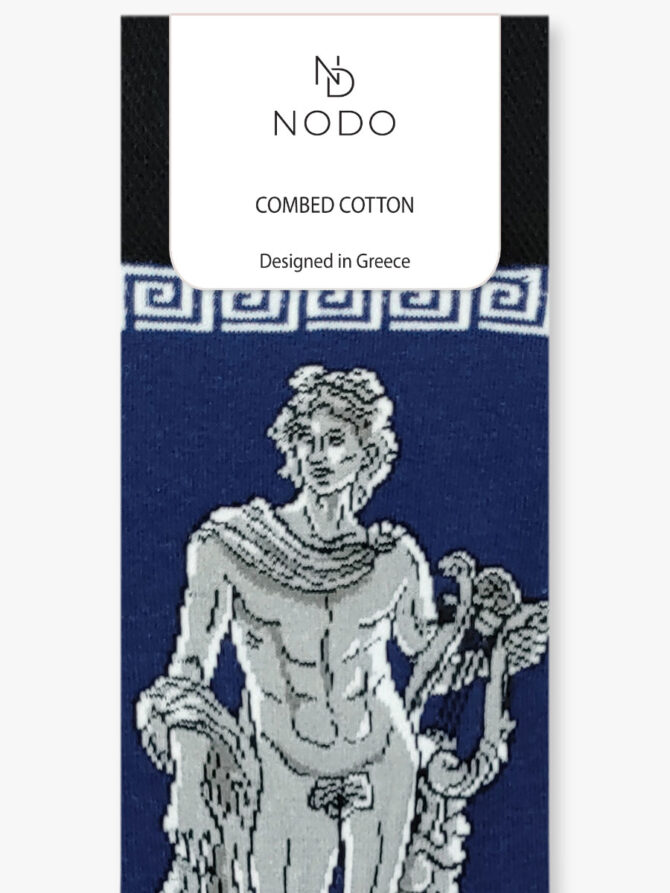 NODO Βαμβακερή Κάλτσα με Σχέδια Apollo The Greek God