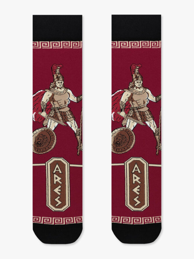 NODO Βαμβακερή Κάλτσα με Σχέδια Ares The Greek God