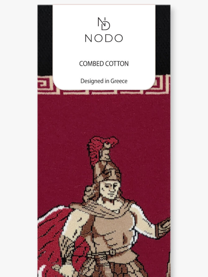 NODO Βαμβακερή Κάλτσα με Σχέδια Ares The Greek God - Image 3