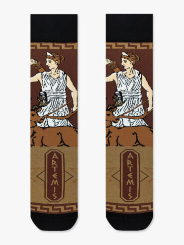 NODO Βαμβακερή Κάλτσα με Σχέδια Artemis The Greek Goddess