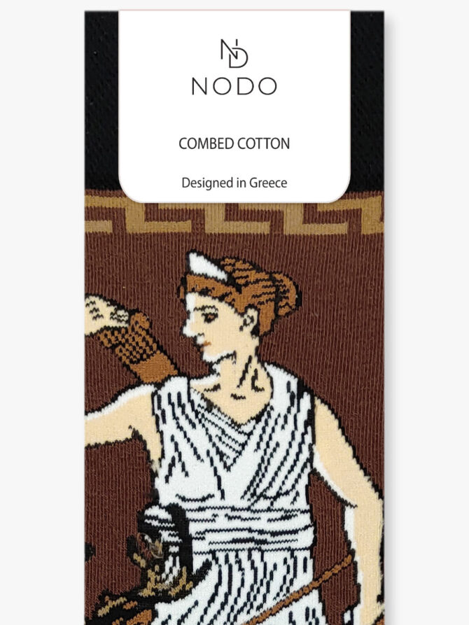 NODO Βαμβακερή Κάλτσα με Σχέδια Artemis The Greek Goddess - Image 3