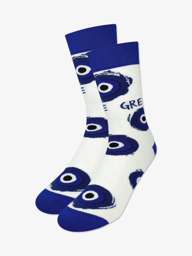 NODO Βαμβακερή Κάλτσα με Σχέδια Eyes Greece - Image 2