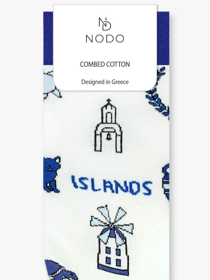NODO Βαμβακερή Κάλτσα με Σχέδια Greek Things - Image 3