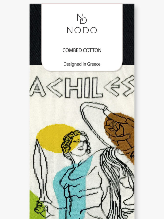 NODO Βαμβακερή Κάλτσα με Σχέδια Achilles - Image 3