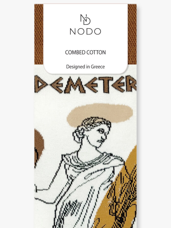 NODO Βαμβακερή Κάλτσα με Σχέδια Demeter The Greek Goddess - Image 3