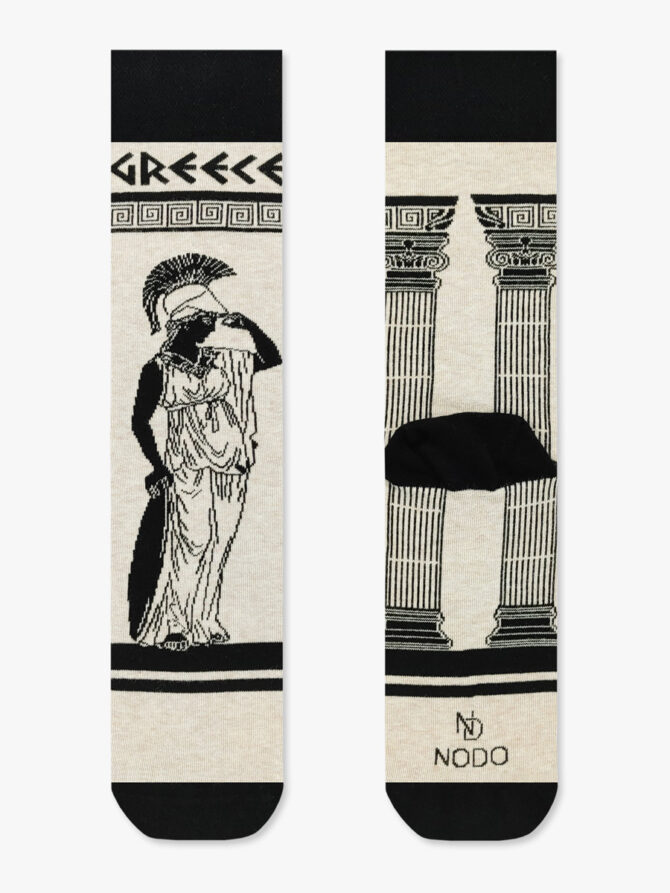 Κάλτσα Βαμβακερή με Σχέδια Athena The Greek Goddess Athena NODO