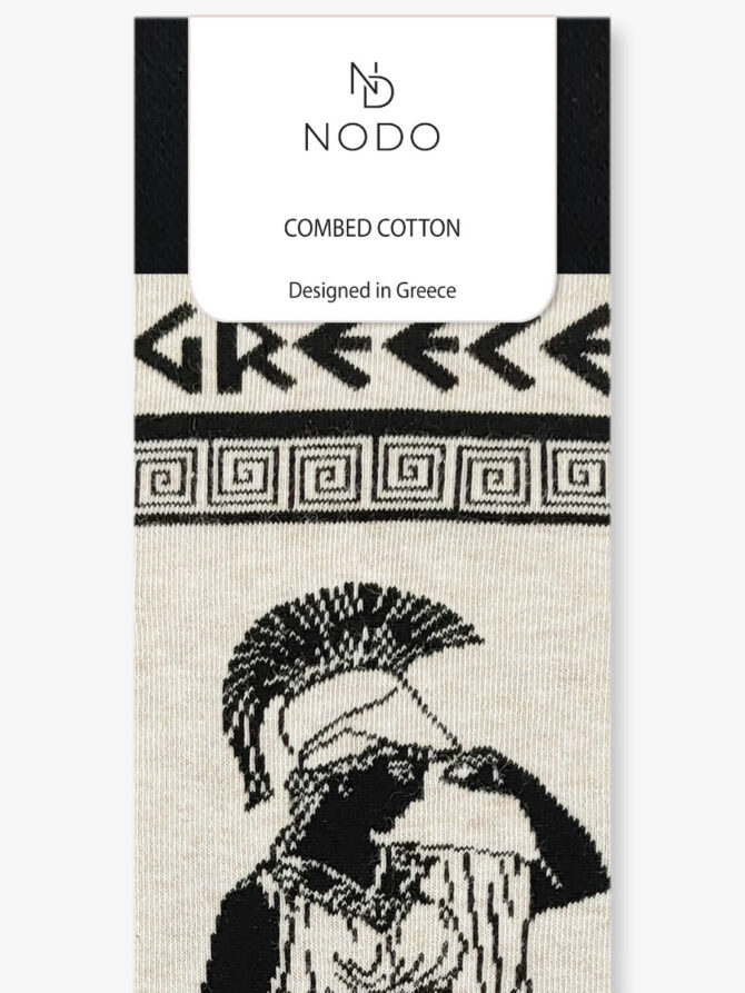 Κάλτσα Βαμβακερή με Σχέδια Athena The Greek Goddess Athena NODO - Image 3