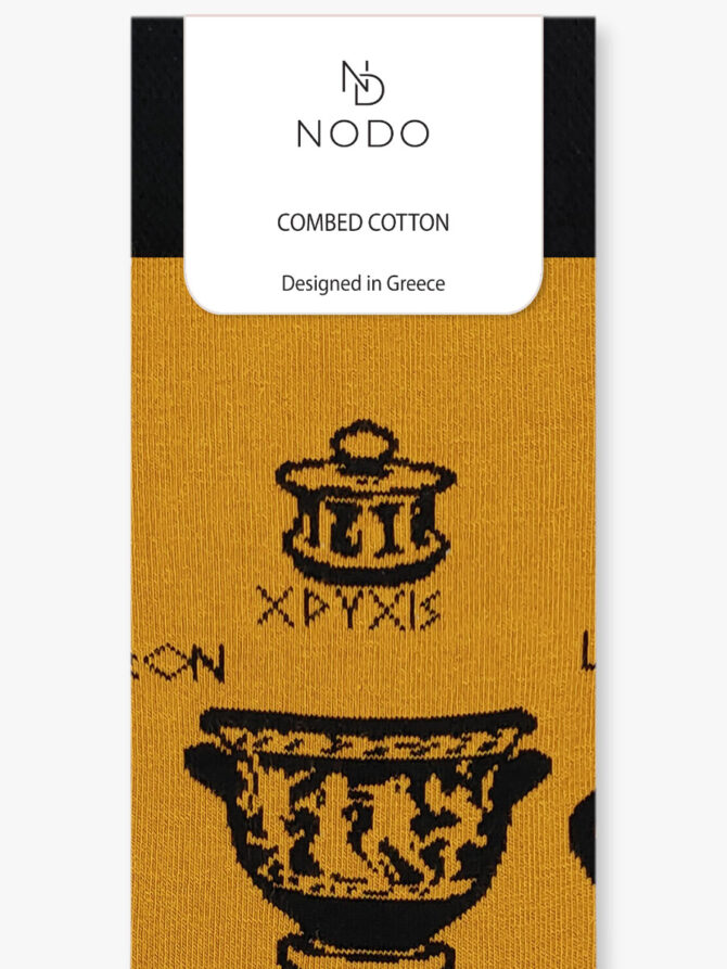 NODO Βαμβακερή Κάλτσα με Σχέδια Greek Vessels - Image 3