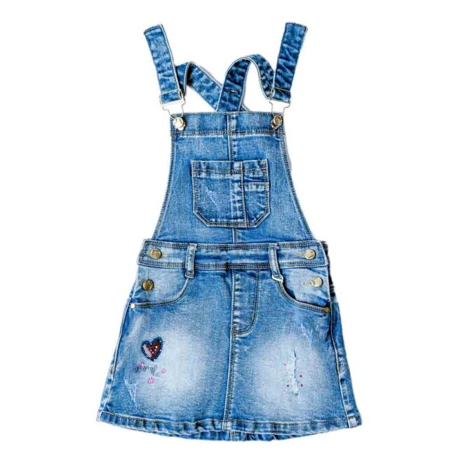 ΤΖΙΝ ΣΑΛΟΠΕΤΑ ΦΟΥΣΤΑ ΓΙΑ ΚΟΡΙΤΣΙ JOYCE OVERALLS ΜΠΛΕ 14038