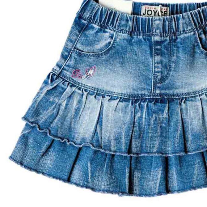 ΤΖΙΝ ΦΟΥΣΤΑ ΓΙΑ ΚΟΡΙΤΣΙ JOYCE DENIM SKIRT ΜΠΛΕ 14052