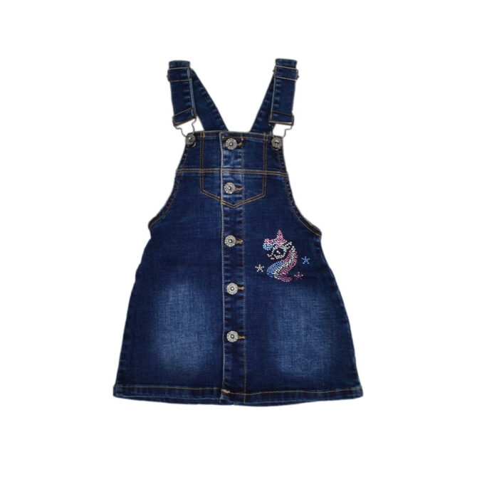 ΤΖΙΝ ΣΑΛΟΠΕΤΑ ΦΟΥΣΤΑ ΓΙΑ ΚΟΡΙΤΣΙ JOYCE DENIM DRESS ΜΠΛΕ 204100