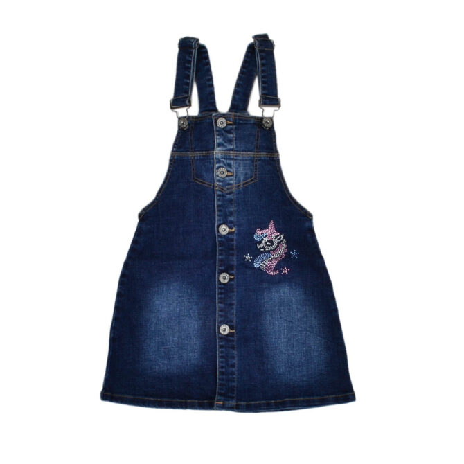 ΤΖΙΝ ΣΑΛΟΠΕΤΑ ΦΟΥΣΤΑ ΓΙΑ ΚΟΡΙΤΣΙ JOYCE DENIM DRESS ΜΠΛΕ 204300