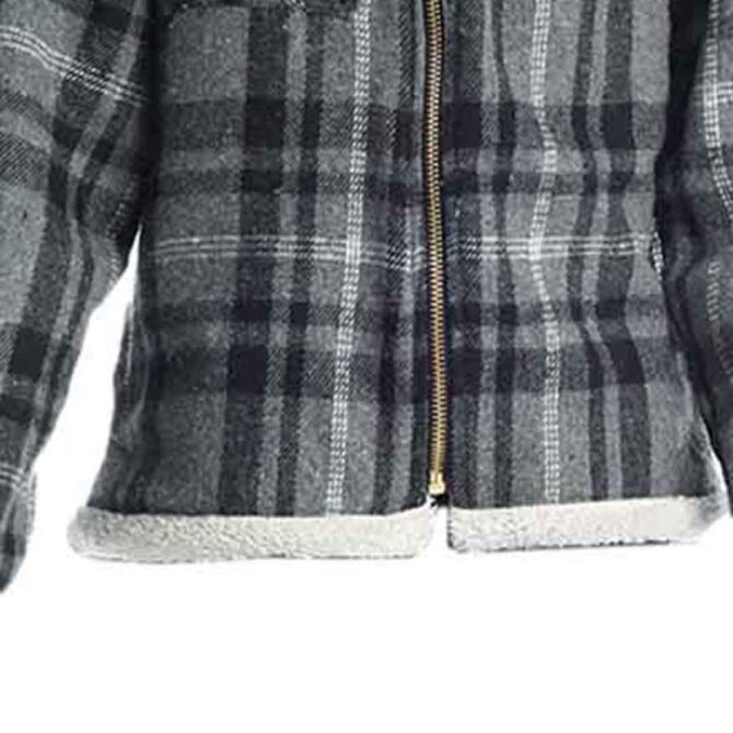 ΚΟΡΙΤΣΙΣΤΙΚΗ ΓΟΥΝΙΝΗ ΖΑΚΕΤΑ ΜΕ ΚΟΥΚΟΥΛΑ JOYCE JACKET KARO AND FUR ΓΚΡΙ 2265402