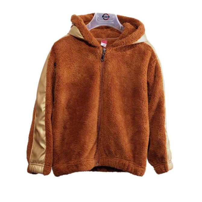 ΚΟΡΙΤΣΙΣΤΙΚΗ ΓΟΥΝΙΝΗ ΖΑΚΕΤΑ ΜΕ ΚΟΥΚΟΥΛΑ JOYCE FUR JACKET ΚΑΦΕ 2363203