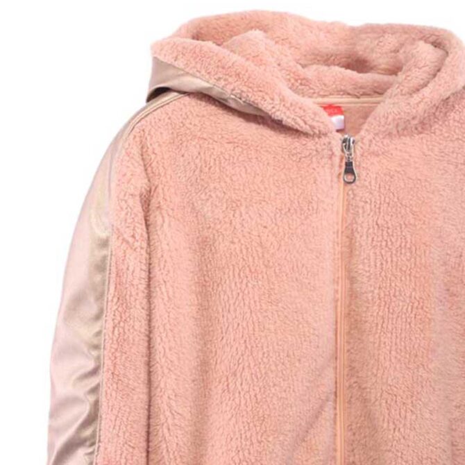 ΚΟΡΙΤΣΙΣΤΙΚΗ ΓΟΥΝΙΝΗ ΖΑΚΕΤΑ ΜΕ ΚΟΥΚΟΥΛΑ JOYCE FUR JACKET ΡΟΖ 2363203