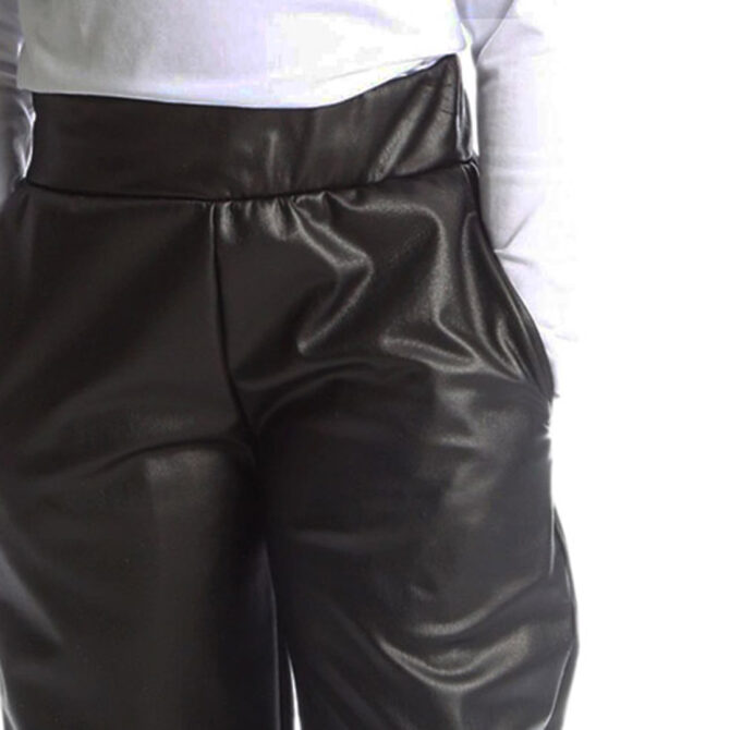 ΔΕΡΜΑΤΙΝΟ ΠΑΝΤΕΛΟΝΙ ΓΙΑ ΚΟΡΙΤΣΙ JOYCE LEATHER PANTS ΜΑΥΡΟ 2363943
