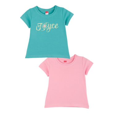 ΣΕΤ 2 ΤΕΜΑΧΙΩΝ ΒΑΜΒΑΚΕΡΑ T-SHIRT ΓΙΑ ΚΟΡΙΤΣΙ JOYCE FLOWER ΒΕΡΑΜΑΝ 2411501