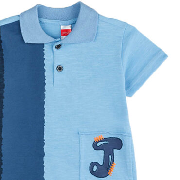 ΒΑΜΒΑΚΕΡΟ ΠΙΚΕ ΚΟΝΤΟΜΑΝΙΚΟ T-SHIRT JOYCE LOVELY POLO ΓΑΛΑΖΙΟ 2412501
