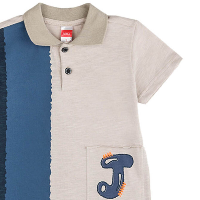 ΒΑΜΒΑΚΕΡΟ ΠΙΚΕ ΚΟΝΤΟΜΑΝΙΚΟ T-SHIRT JOYCE LOVELY POLO ΜΠΕΖ 2412501
