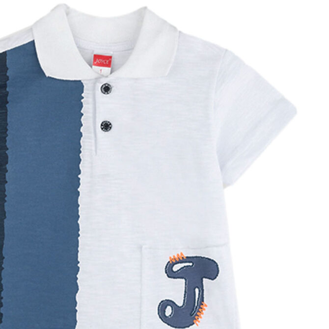 ΒΑΜΒΑΚΕΡΟ ΠΙΚΕ ΚΟΝΤΟΜΑΝΙΚΟ T-SHIRT JOYCE LOVELY POLO ΑΣΠΡΟ 2412501