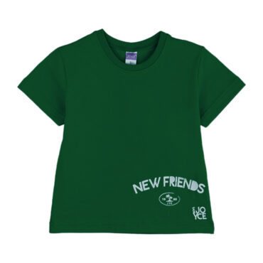 ΒΑΜΒΑΚΕΡΟ ΚΟΝΤΟΜΑΝΙΚΟ T-SHIRT ΓΙΑ ΑΓΟΡΙ JOYCE FRIENDS ΠΡΑΣΙΝΟ 2412504