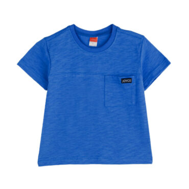 ΒΑΜΒΑΚΕΡΟ ΚΟΝΤΟΜΑΝΙΚΟ T-SHIRT ΓΙΑ ΑΓΟΡΙ JOYCE POCKET TAG ΜΠΛΕ 2412506