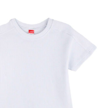 ΒΑΜΒΑΚΕΡΟ ΚΟΝΤΟΜΑΝΙΚΟ T-SHIRT JOYCE BASIC TAG ΑΣΠΡΟ 2412507
