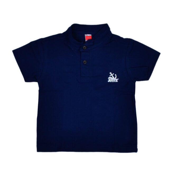 ΒΑΜΒΑΚΕΡΟ ΠΙΚΕ ΚΟΝΤΟΜΑΝΙΚΟ T-SHIRT ΓΙΑ ΑΓΟΡΙ JOYCE BASIC ΜΠΛΕ 2412830