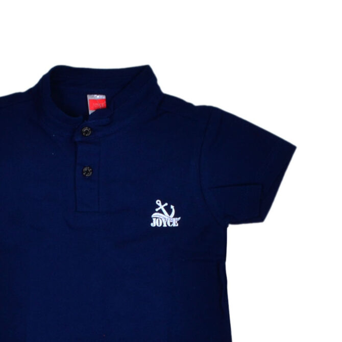 ΒΑΜΒΑΚΕΡΟ ΠΙΚΕ ΚΟΝΤΟΜΑΝΙΚΟ T-SHIRT ΓΙΑ ΑΓΟΡΙ JOYCE BASIC ΜΠΛΕ 2412830