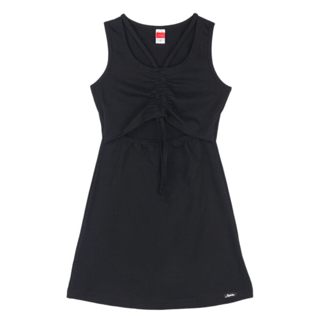 ΒΑΜΒΑΚΕΡΟ ΑΜΑΝΙΚΟ ΦΟΡΕΜΑ ΓΙΑ ΚΟΡΙΤΣΙ JOYCE RUFFLED DRESS ΜΑΥΡΟ 2413601