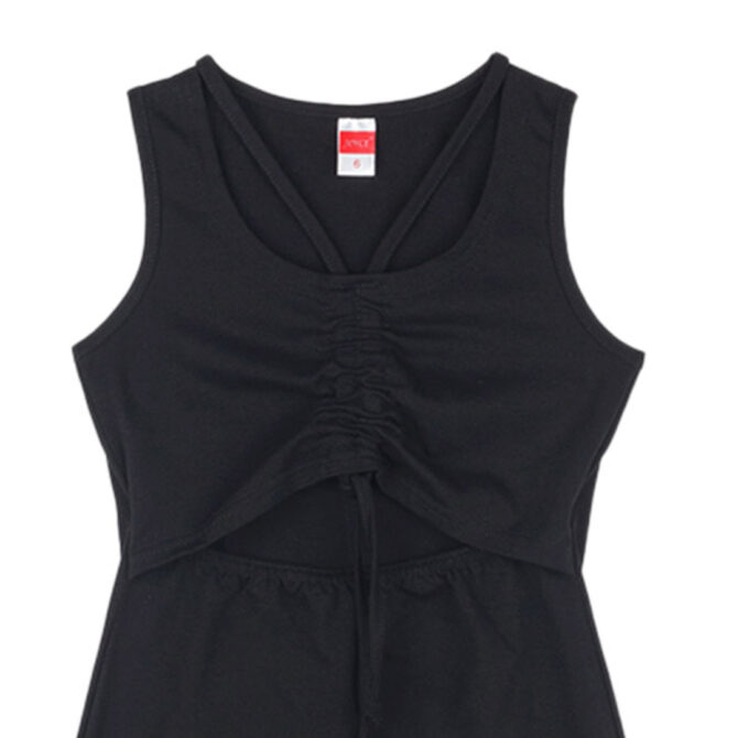 ΒΑΜΒΑΚΕΡΟ ΑΜΑΝΙΚΟ ΦΟΡΕΜΑ ΓΙΑ ΚΟΡΙΤΣΙ JOYCE RUFFLED DRESS ΜΑΥΡΟ 2413601