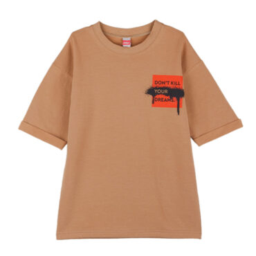 ΒΑΜΒΑΚΕΡΟ ΚΟΝΤΟΜΑΝΙΚΟ T-SHIRT ΓΙΑ ΑΓΟΡΙ JOYCE YOUR DREAMS ΚΑΦΕ 2414506