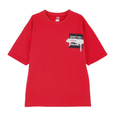 ΒΑΜΒΑΚΕΡΟ ΚΟΝΤΟΜΑΝΙΚΟ T-SHIRT ΓΙΑ ΑΓΟΡΙ JOYCE YOUR DREAMS ΚΟΚΚΙΝΟ 2414506