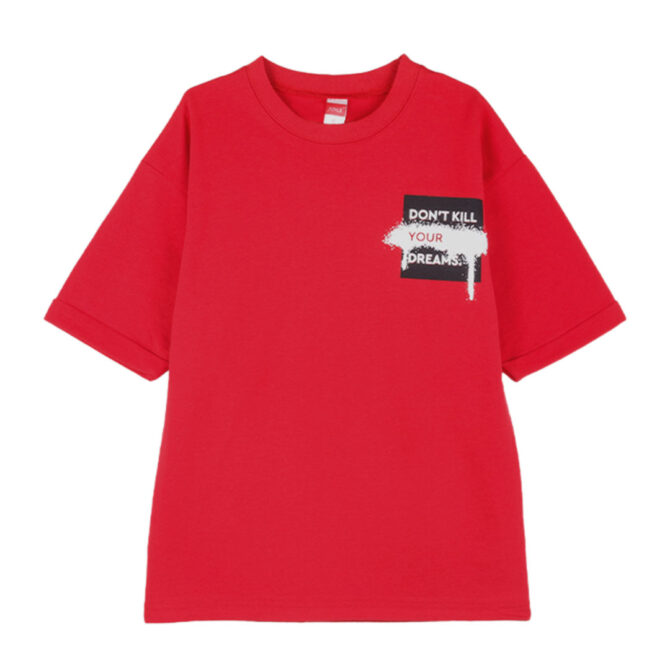 ΒΑΜΒΑΚΕΡΟ ΚΟΝΤΟΜΑΝΙΚΟ T-SHIRT ΓΙΑ ΑΓΟΡΙ JOYCE YOUR DREAMS ΚΟΚΚΙΝΟ 2414506