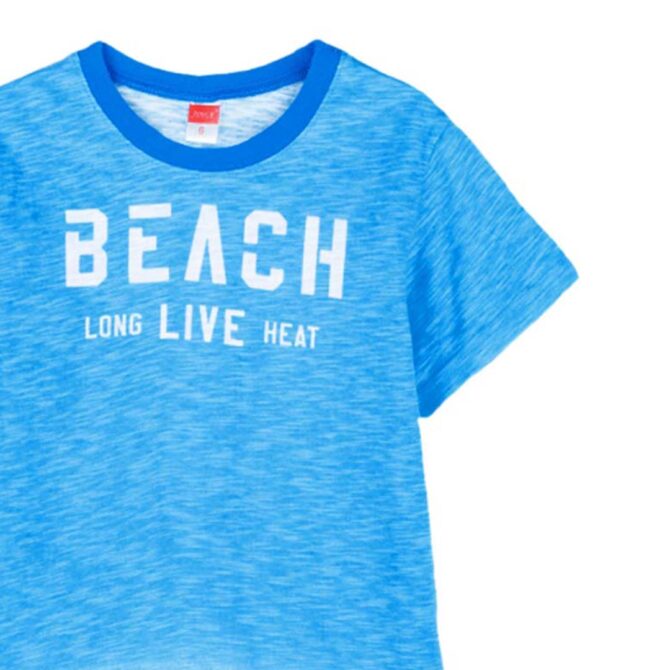ΒΑΜΒΑΚΕΡΟ ΚΟΝΤΟΜΑΝΙΚΟ T-SHIRT ΓΙΑ ΑΓΟΡΙ JOYCE BEACH ΤΙΡΚΟΥΑΖ 2414507